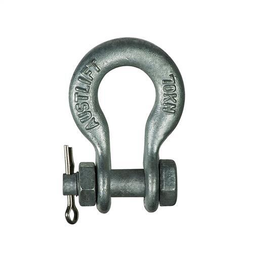 Austlift Bow Shackle For Power Line 70kN, 16mm - AIMS Industrial Supplies