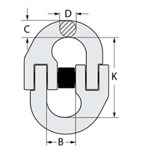 Austlift Chain Connector G100 Alloy Steel - AIMS Industrial Supplies