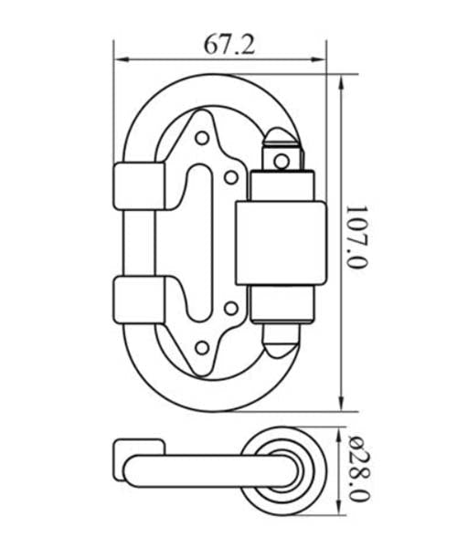 Austlift Connector 107 x 67.2mm For Twin Electron Inertia Reel - AIMS Industrial Supplies