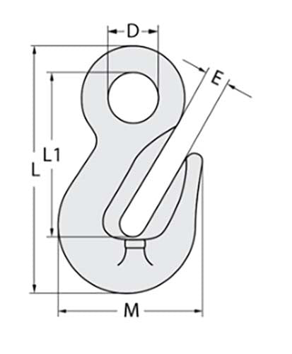 Austlift Eye Grab Hook G100 Alloy Steel - AIMS Industrial Supplies
