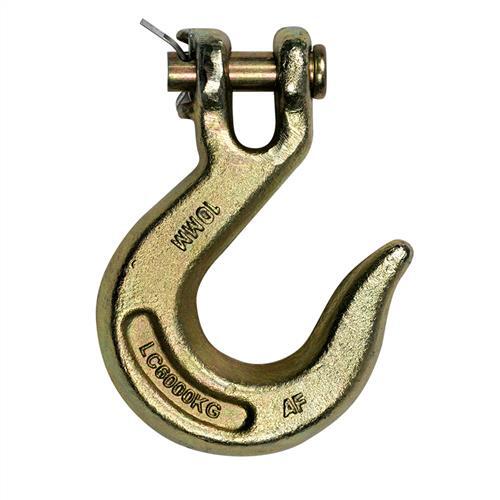 Austlift G70 Clevis Slip Hook 6mm x 2000kg Gold Zinc Plated