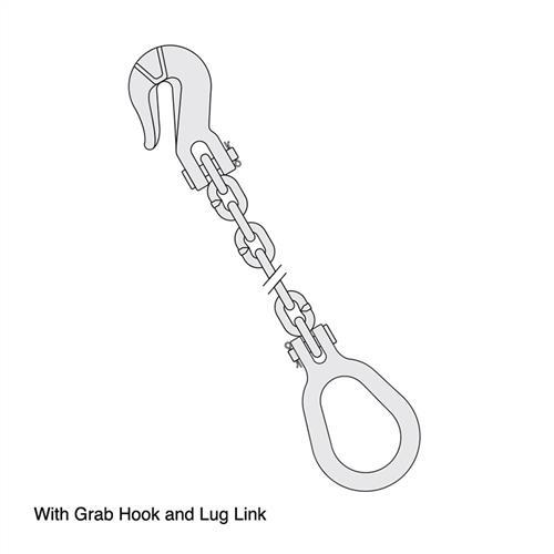 Austlift G70 Recovery Drag Chain Kit W/ Hook & Lug Link - AIMS Industrial Supplies