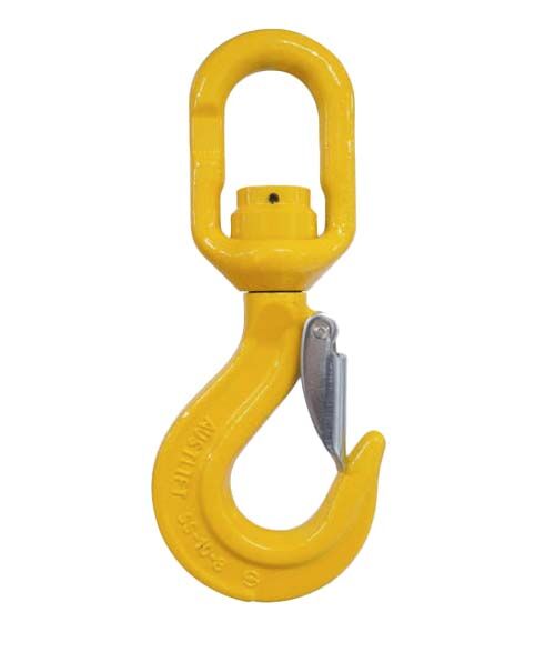 Austlift G80 Swivel Hook W/ Safety Catch Ball Bearing - AIMS Industrial Supplies