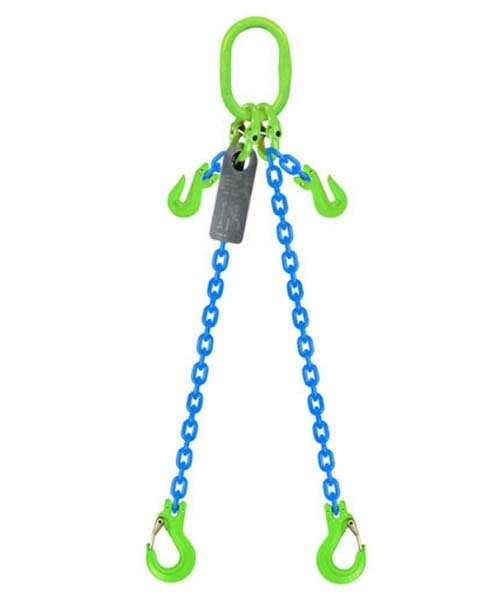 Austlift Grade 100 Chain Sling 2Leg W/ Clevis Grab Shortner & Sling Hook - AIMS Industrial Supplies