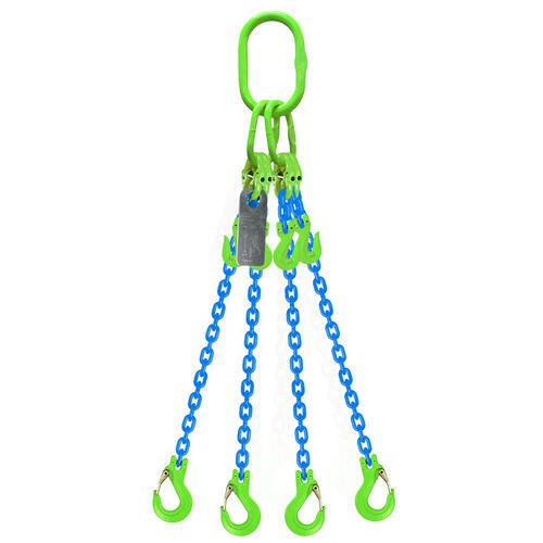 Austlift Grade 100 Chain Sling 4 Leg W/ Clevis Grab Shortner & Sling Hook - AIMS Industrial Supplies