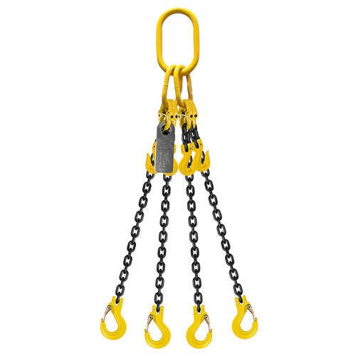 Austlift Grade 80 Chain Sling 4 Leg W/ Clevis Grab Shortner & Sling Hook - AIMS Industrial Supplies