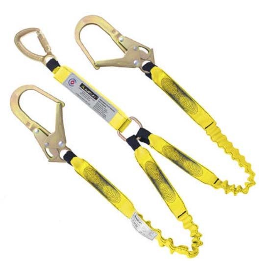 Austlift Lanyard Double Elasticated Triple Action/Scaffold Hook - AIMS Industrial Supplies