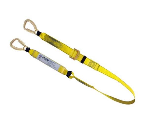 Austlift Lanyard Single Adjustable Triple Action Hook - Polyester Webbing - AIMS Industrial Supplies