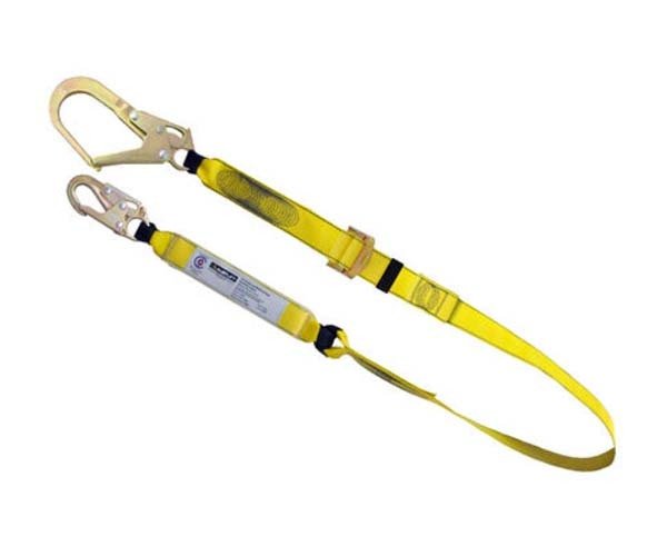 Austlift Lanyard Single Adjustable W/ Scaffold/Snap Hook Polyester Webbing - AIMS Industrial Supplies