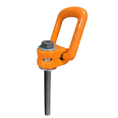 Austlift Large Swivel Eye Bolt M24 x 4T WLL, 222mm Thread With Nut