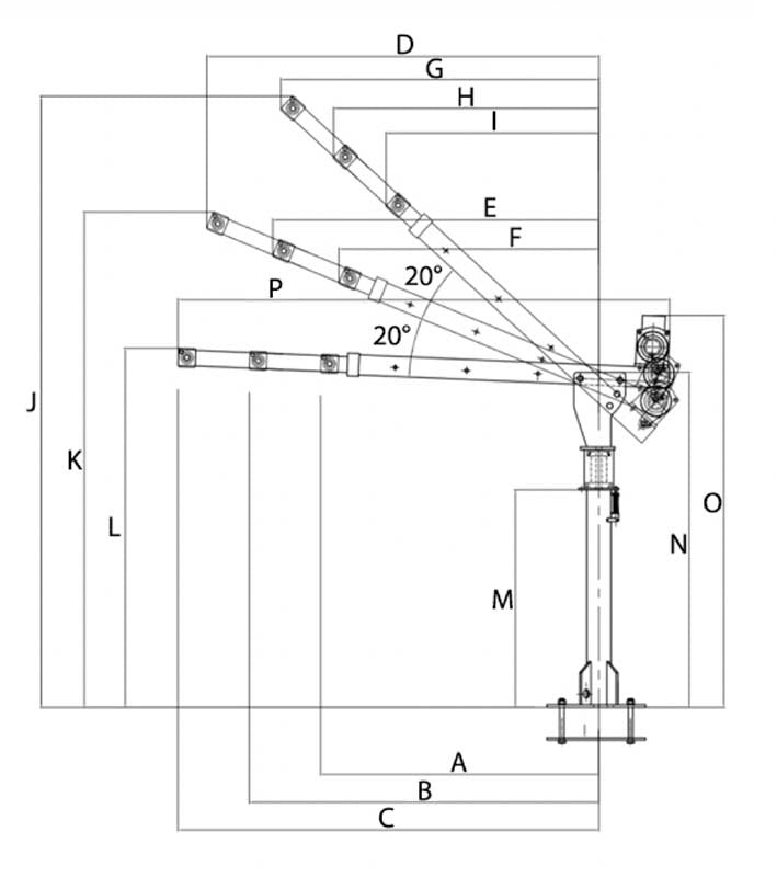 Austlift Mini Crane Aussie Fetch 400kg With Lifting Height 2m2