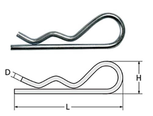 Austlift R-Clip ZP Zinc2