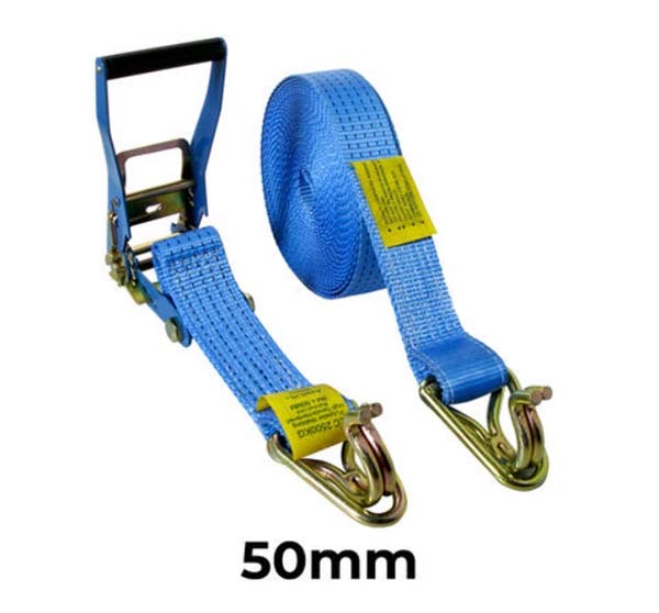 Austlift Ratchet Tie Down Hook/Keeper 50mm x 9m x 3000kg (3Tonne) LC