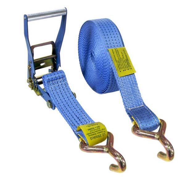 Austlift Ratchet Tie Down J Hook 50mm x 9m x 2500kg (2.5Tonne) LC - AIMS Industrial Supplies