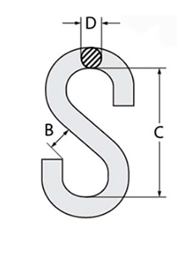 Austlift S Hook Zinc2