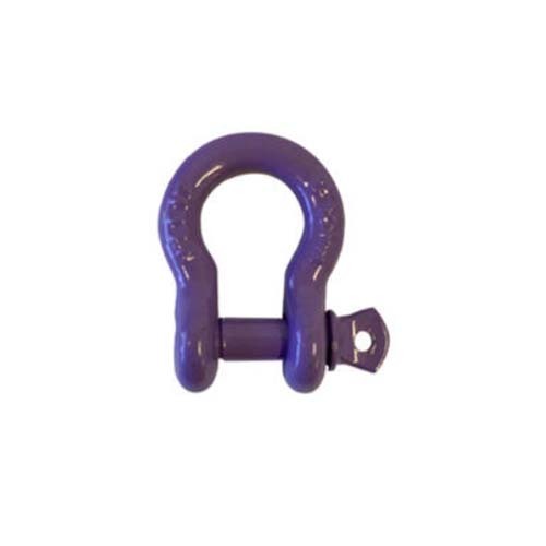 Austlift Screw Bow Shackle Grade S Powder Coated 10mm x 1Tonne Violet