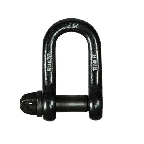 Austlift Screw Pin Dee Shackle Grade M Black - AIMS Industrial Supplies