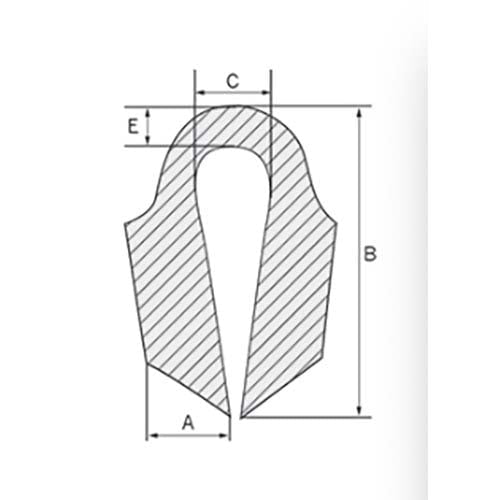 Austlift Semi - Closed Thimble For Rope (Coated) - AIMS Industrial Supplies