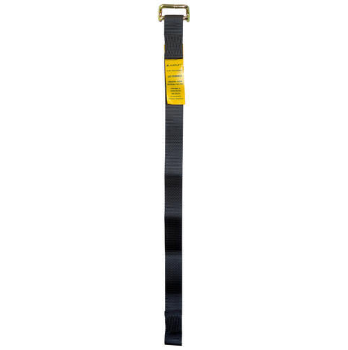 Austlift Tautliner Strap Black with Bent Rail Hook 44 x 850mm 1000kg LC - AIMS Industrial Supplies