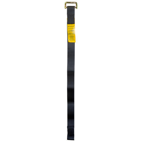 Austlift Tautliner Strap Black with Bent Rail Hook 44 x 850mm 1000kg LC1