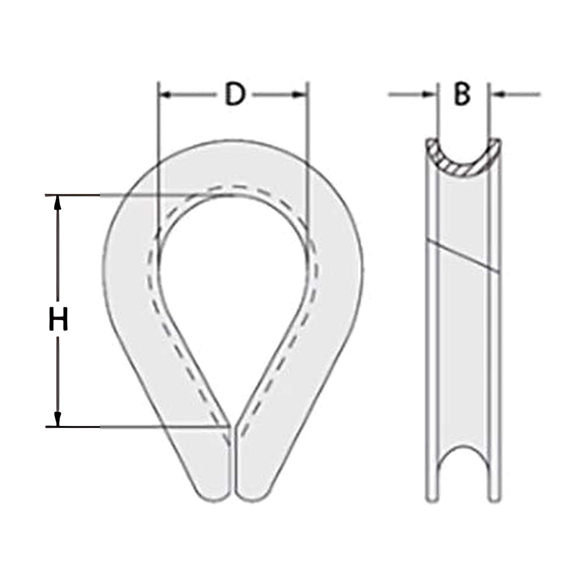 Austlift Thimble Commercial Zinc Plated