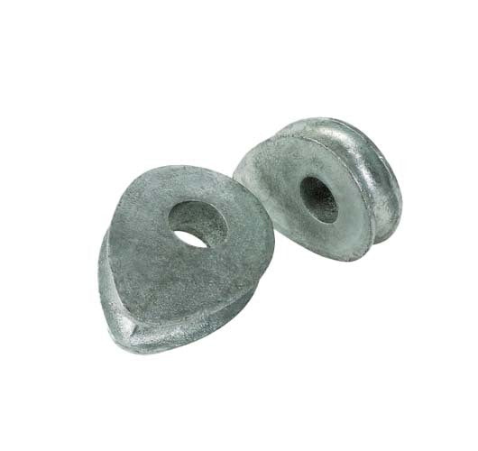 Austlift Thimble Solid Eye Pre-Drilled Hole 40mm, 65mm Hole - 302645
