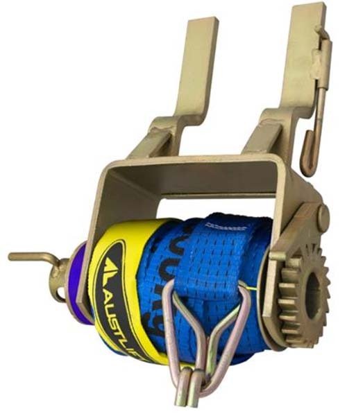 Austlift Truck Winch Clip On Ratchet Webbing, Lashing Capacity 2500kg - AIMS Industrial Supplies