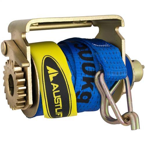 Austlift Truck Winch Ratchet Slide On Ratchet Type W/ Webbing 50mm x 11m