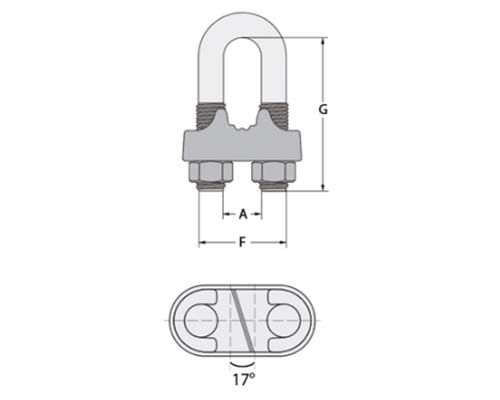 Austlift Wire Rope Grip A/S Type Galvanised - AIMS Industrial Supplies