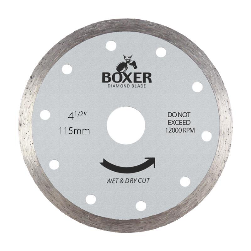 Austsaw 115mm (4.5") Diamond Blade Boxer Continuous Rim - 22.2mm Bore
