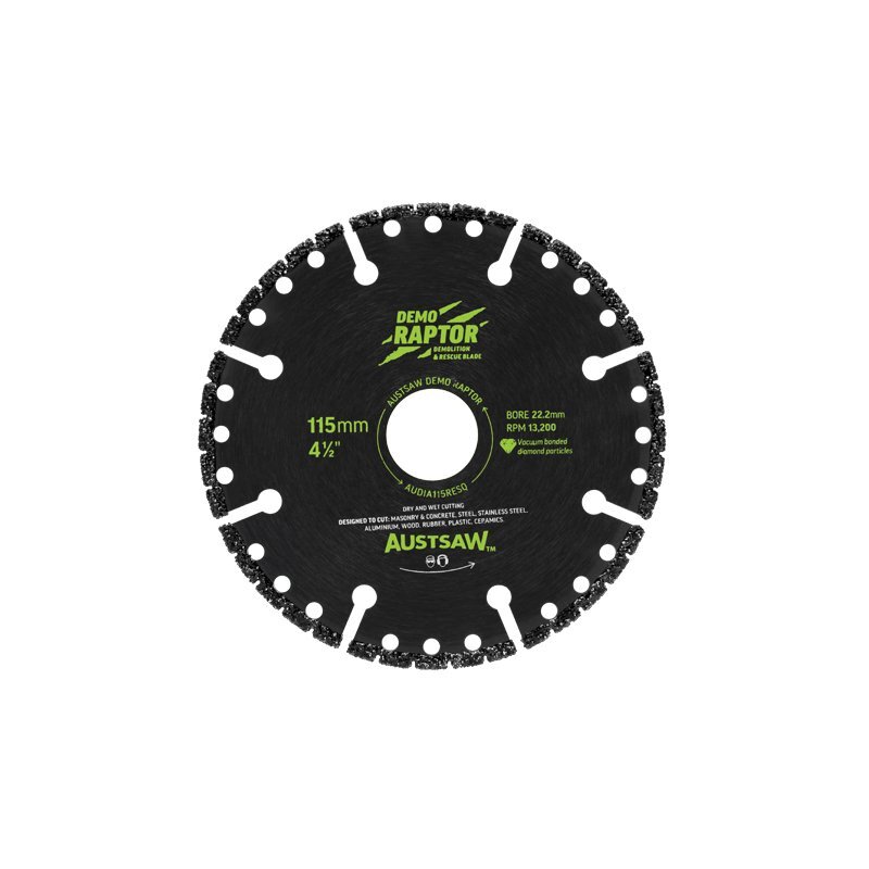 Austsaw 115mm (4.5") RESQ Diamond Rescue & Demolition Blade