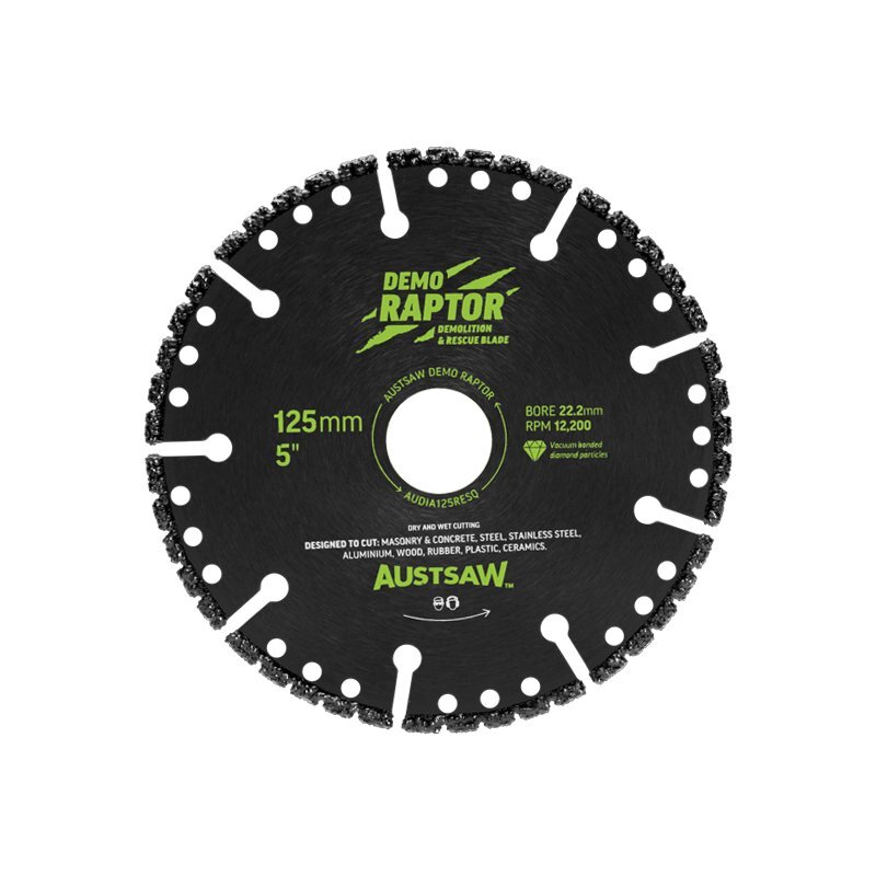 Austsaw 125mm (5") RESQ Diamond Rescue & Demolition Blade