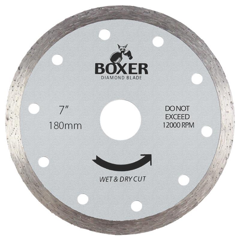 Austsaw 185mm (7") Diamond Blade Boxer Continuous Rim - 22.2/20mm Bore