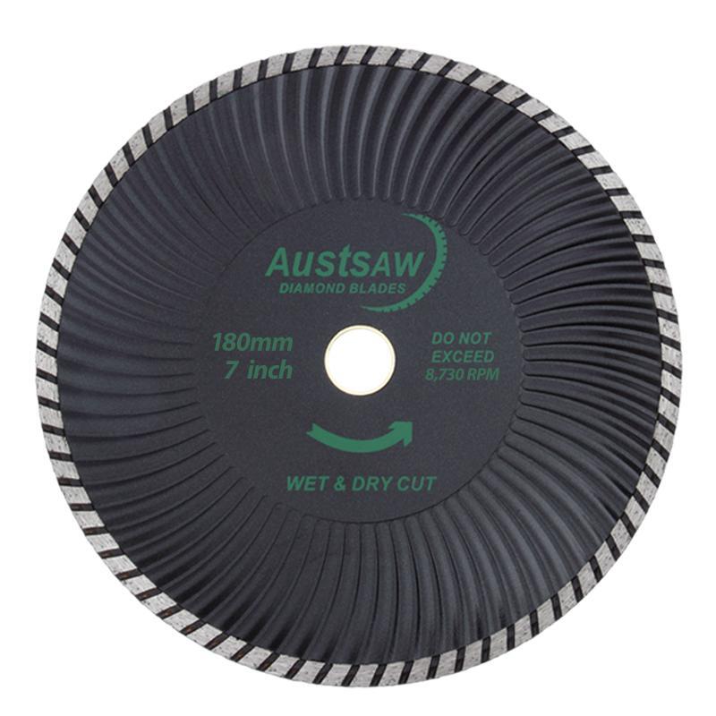 Austsaw 185mm (7") Diamond Blade Super Turbo Wave - 22.2/20mm Bore