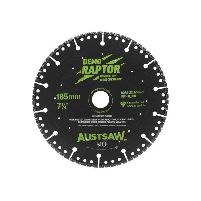 Austsaw 185mm (7") RESQ Diamond Rescue & Demolition Blade