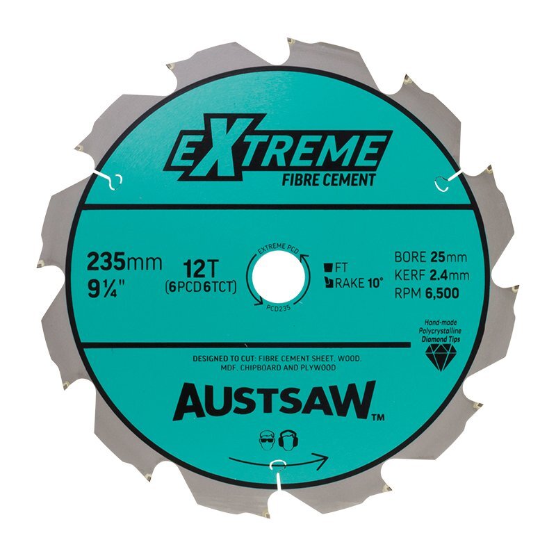 Austsaw 235mm (9 1/4") Polycrystalline Diamond Blade 25/20mm