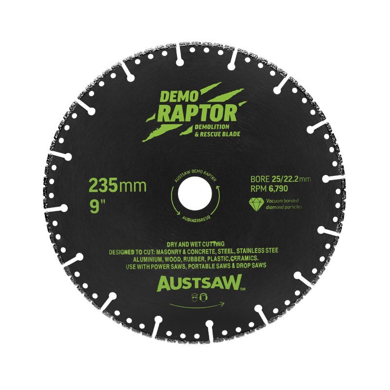 Austsaw 235mm (9") RESQ Diamond Rescue & Demolition Blade