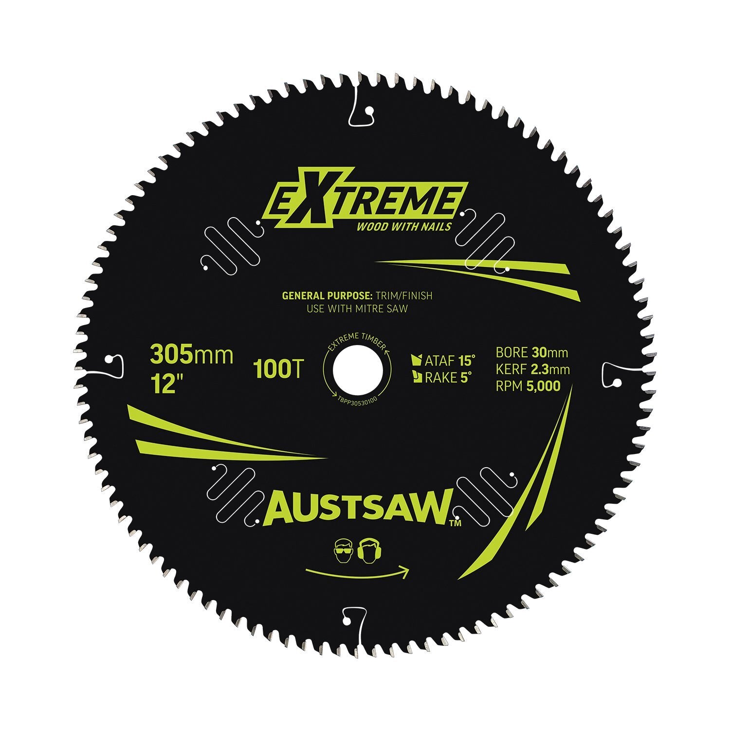 Austsaw 235mm Extreme Wood with Nail Blade 25mm Bore 20 Teeth