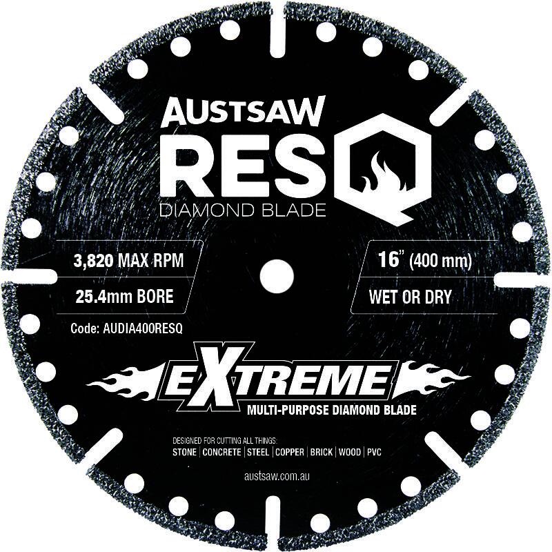 Austsaw 400mm (16") RESQ Diamond Rescue & Demolition Blade