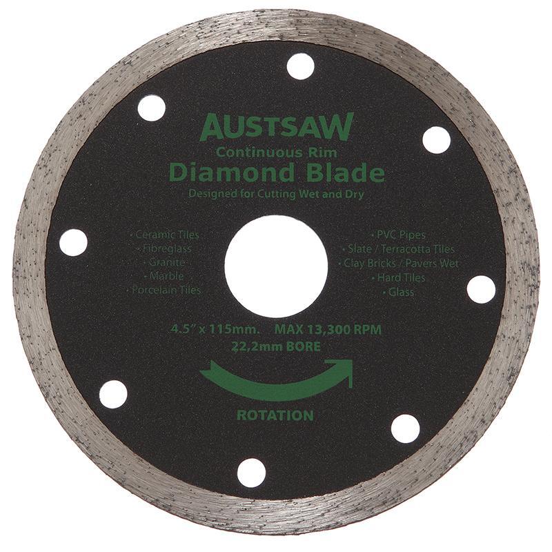 Austsaw Diamond Blade Continuous Rim - AIMS Industrial Supplies