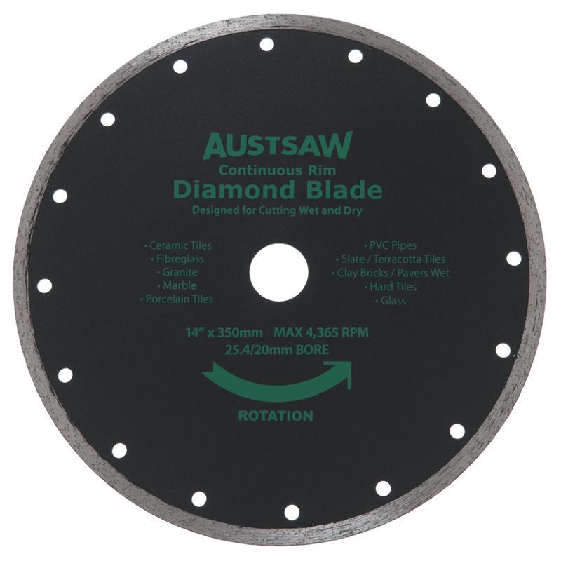Austsaw Diamond Blade Continuous Rim - AIMS Industrial Supplies