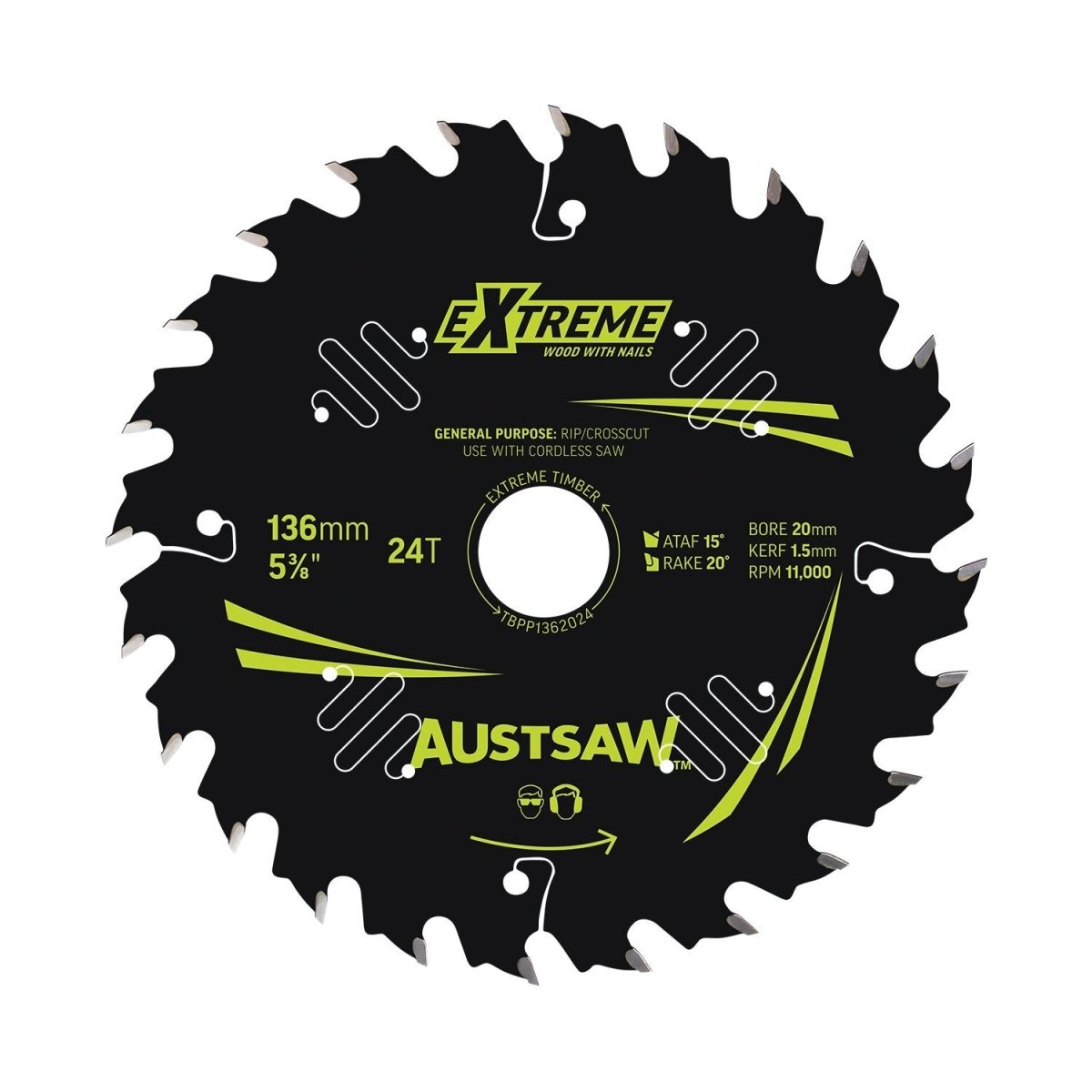 Austsaw Extreme Wood with Nail Blade - AIMS Industrial Supplies