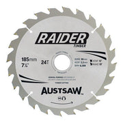 Austsaw Raider Timber Blade 185mm x 30/20 mm Bore x 24 Teeth - AIMS Industrial Supplies