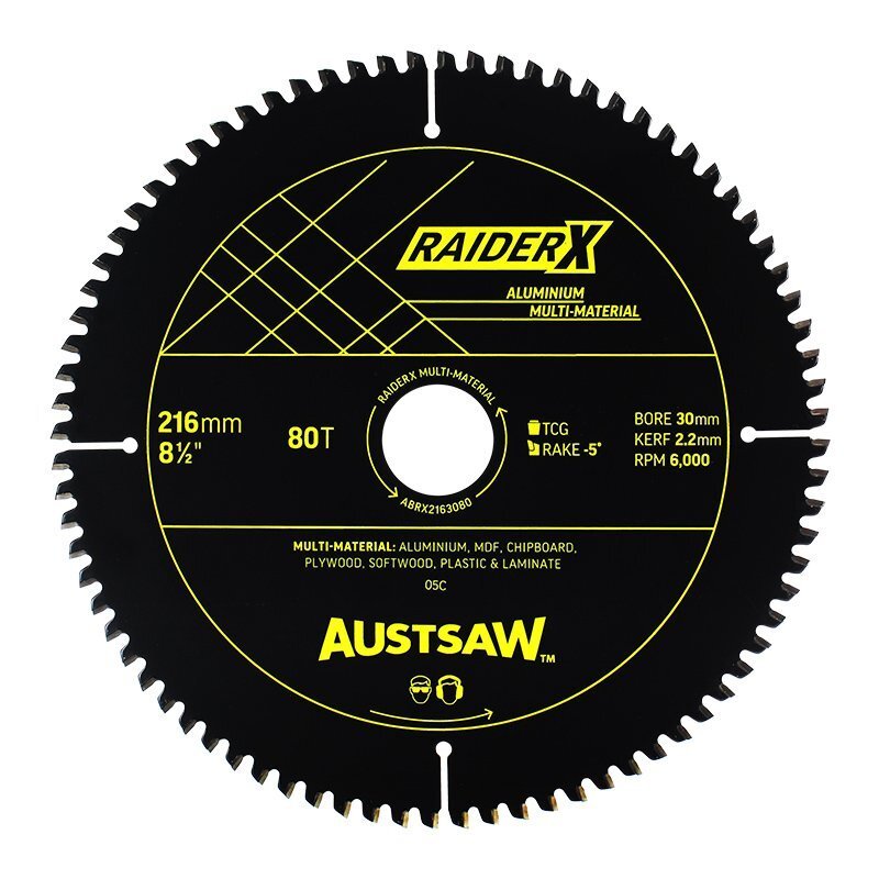 Austsaw RaiderX Aluminium Multi Material Blade - AIMS Industrial Supplies