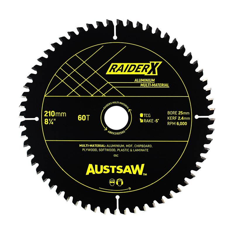 Austsaw RaiderX Aluminium Multi Material Blade1