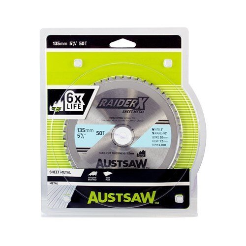 Austsaw RaiderX Sheet Metal Blade - AIMS Industrial Supplies