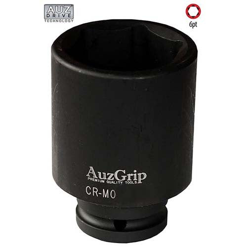 AuzGrip® 1'' Square Drive 6 Point Deep Impact Socket Metric 66mm