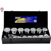 AuzGrip® 1'' Square Drive 6 Point Socket Metric Set, 22 Pieces1