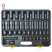 AuzGrip® 1/2'' Sq. Dr. 12 Pt. Deep & Standard Impact Socket Set, 40Pcs1