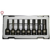 AuzGrip® 1/2'' Sq. Dr. Impact In-Hex Bit Socket SAE Set 78mm, 8Pcs.1